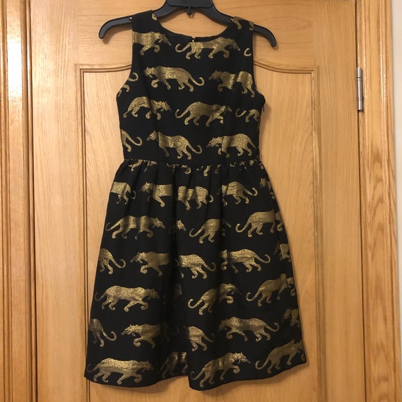 Anthropologie Eyedoll Panthere Cocktail Dress Sz 0 - Picture 2 of 8